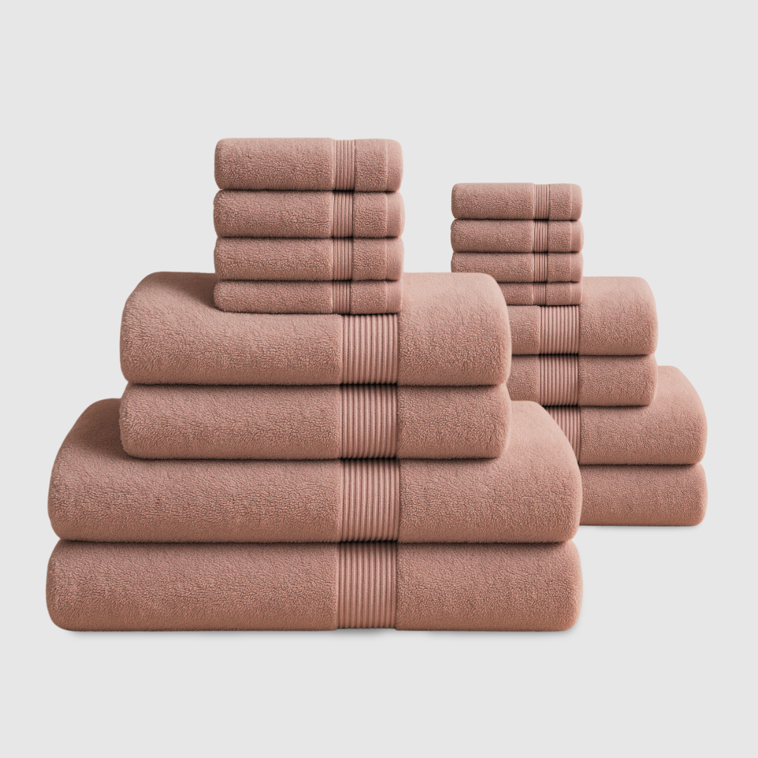 Lote de 16 toallas de baño de algodón de alta calidad