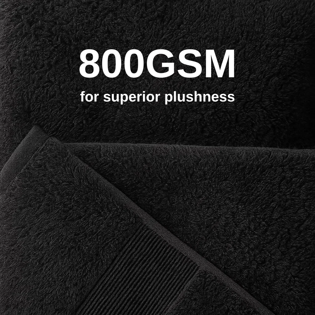 Toallas de baño de algodón grueso | 2 piezas (140 x 71 cm)