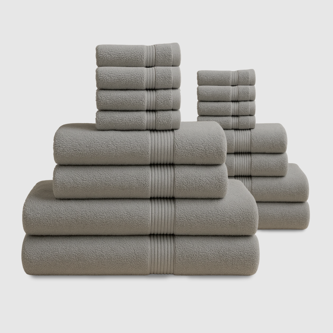 Lote de 16 toallas de baño de algodón de alta calidad