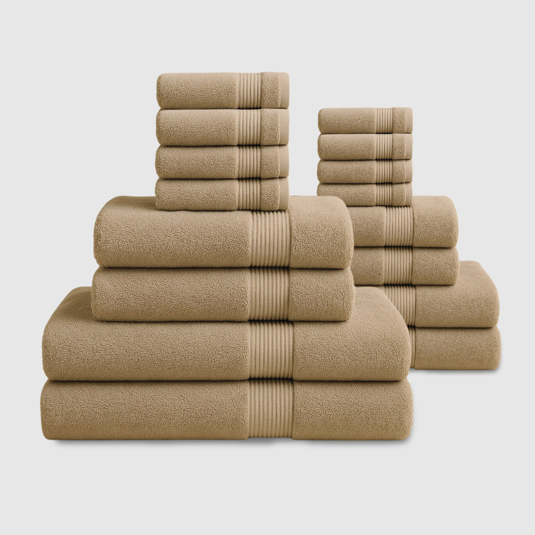 Lote de 16 toallas de baño de algodón de alta calidad