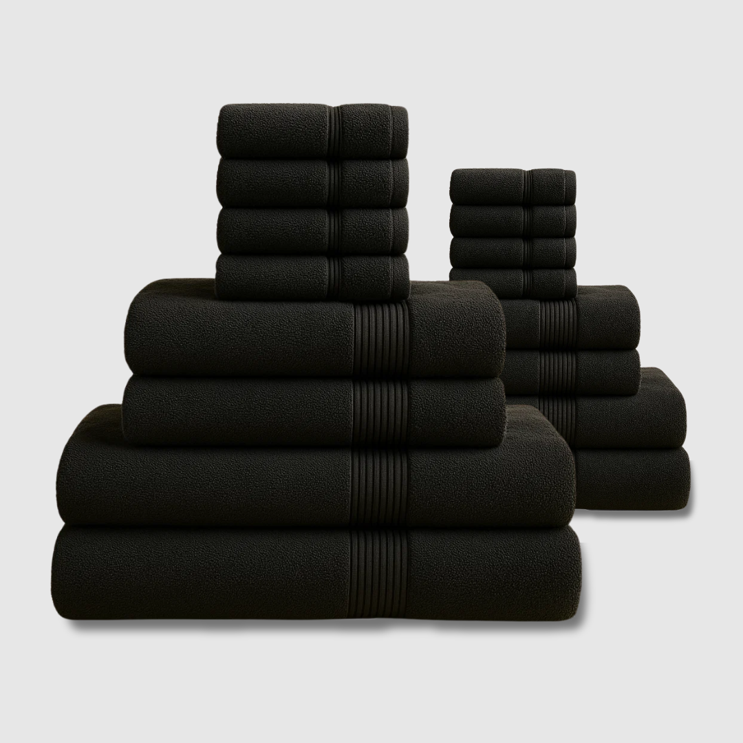 Lote de 16 toallas de baño de algodón de alta calidad