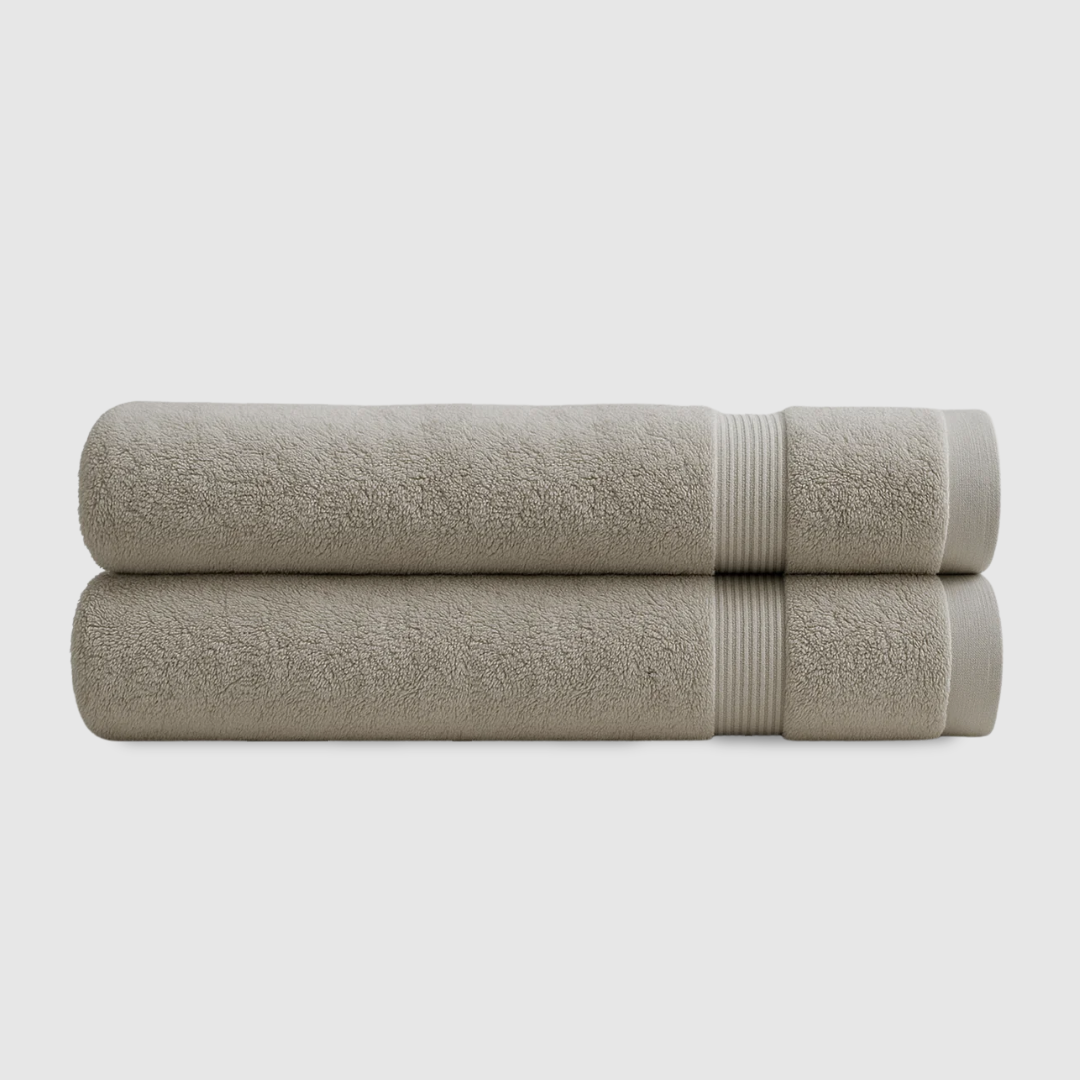 Heavyweight cotton bath towels | 2pcs (55x28in)