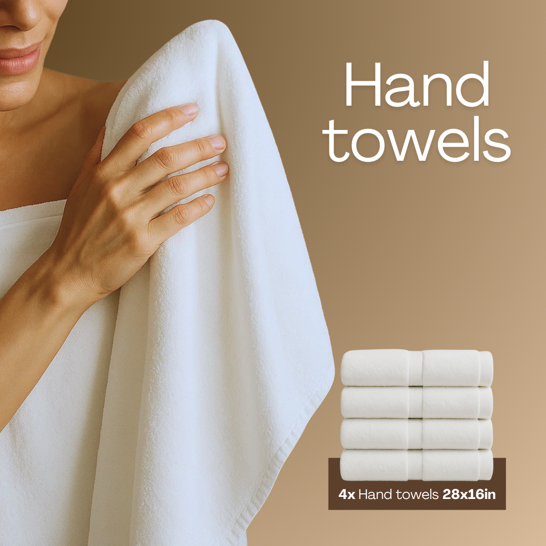 Lote de 16 toallas de baño de algodón de alta calidad