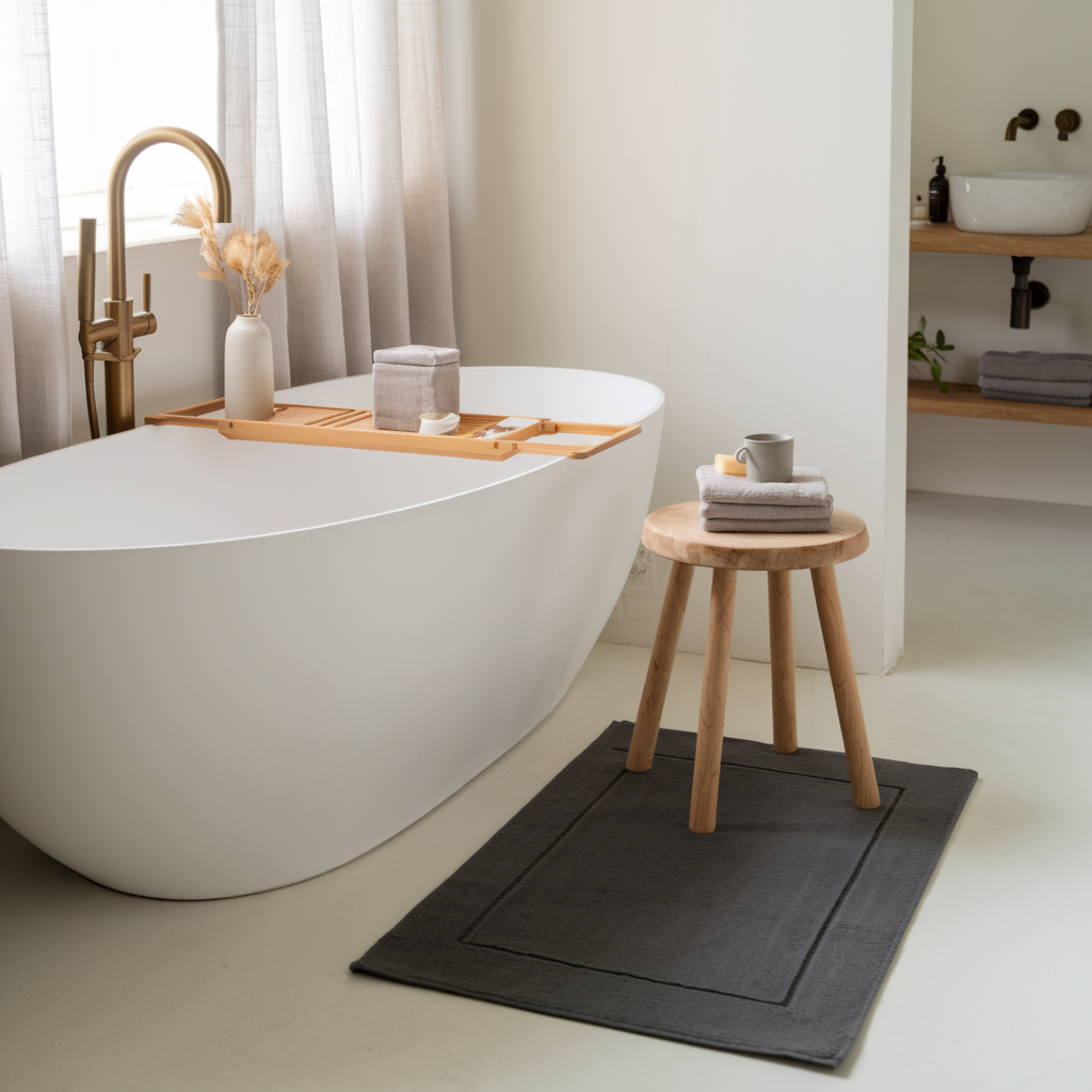 Alfombra de baño de algodón egipcio