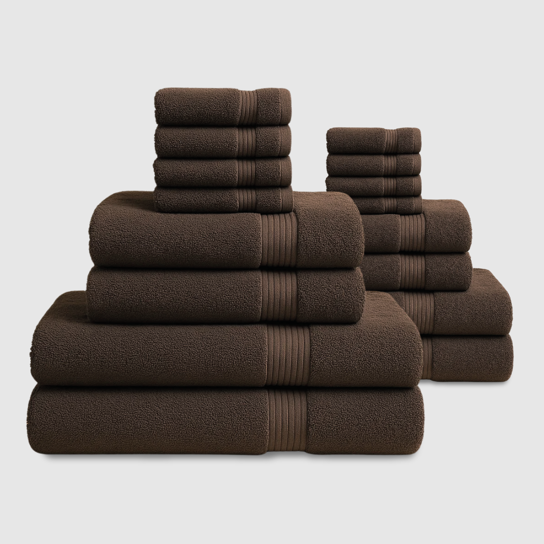 Lote de 16 toallas de baño de algodón de alta calidad